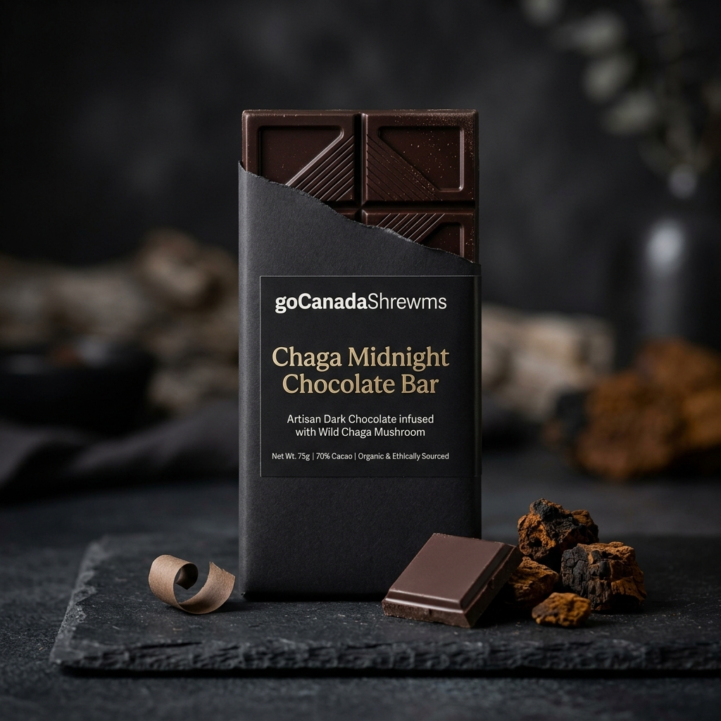 Chaga Midnight Chocolate Bar