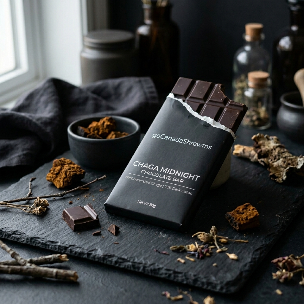 Chaga Midnight Chocolate Bar - Image 2